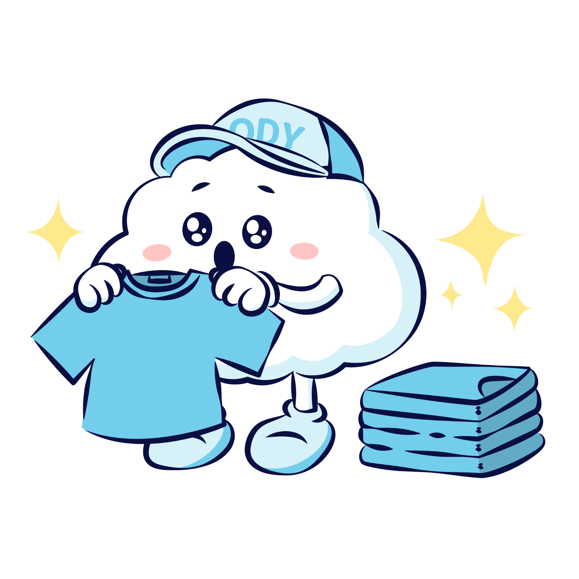 Ody CloudLaundry Mascot - Laundry Express Bandung dengan 1 mesin per pelanggan